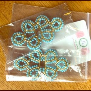 Brand New Lisi Lerch Ginger Turquoise Earrings